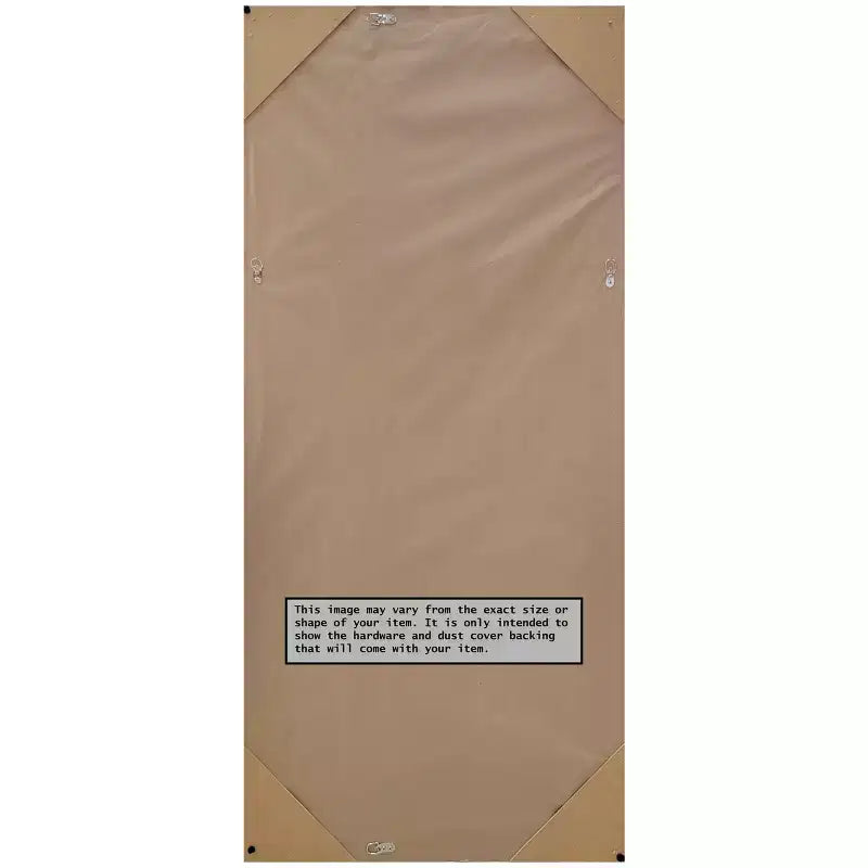 Amanti Art 29" x 65" Rustic Plank Espresso Framed Full Length Floor/Leaner Mirror: Polystyrene Frame, No Assembly Required