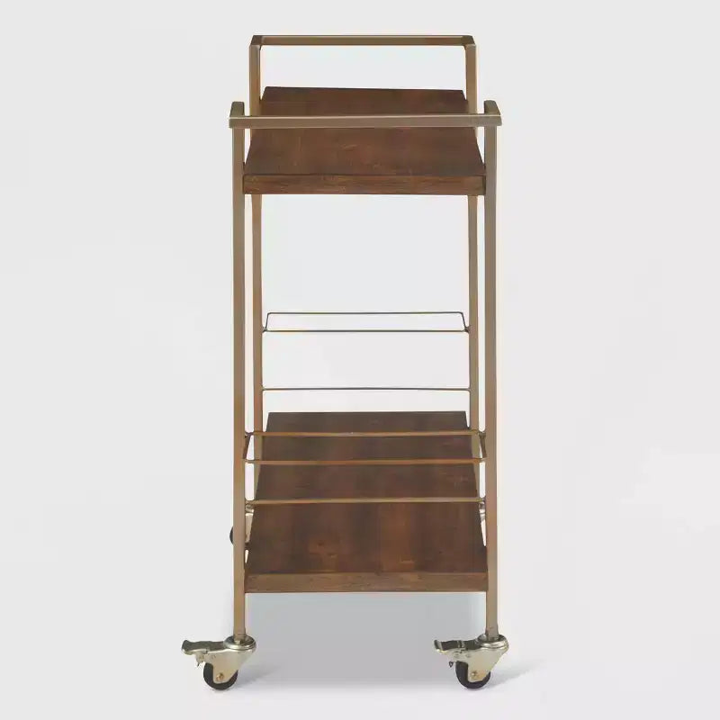 Maxwell Bar Cart Gold - Finch