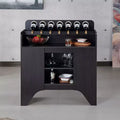 Belfi Wine Cabinet Espresso - HOMES: Inside + Out: Kitchen Buffet, Liquor Storage, 7 Bottle Rack