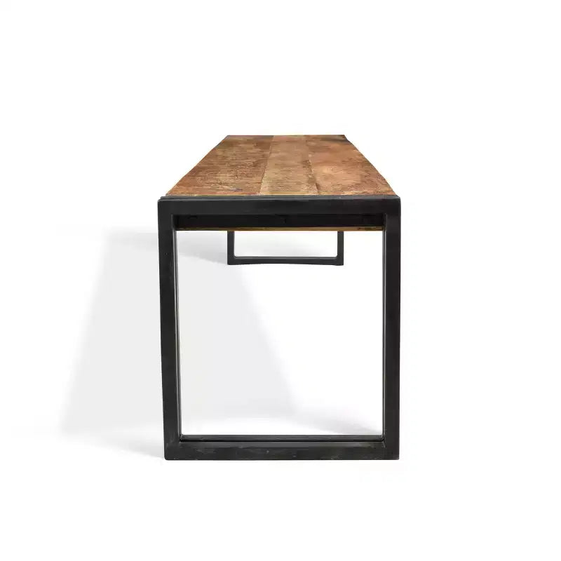 Handcrafted Reclaimed 60 Wood Bench with Iron Legs - Timbergirl