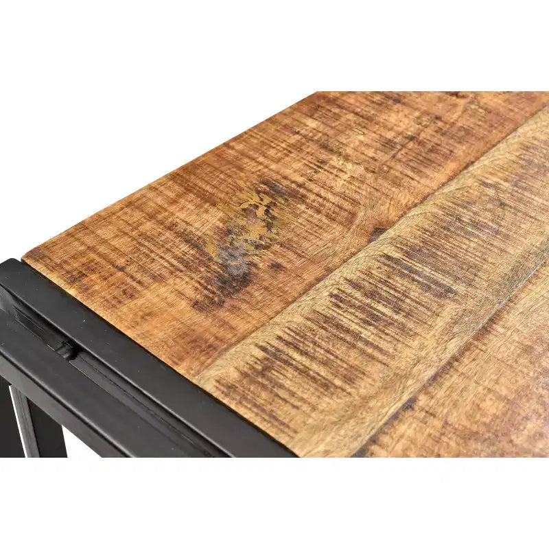 Handcrafted Reclaimed 60 Wood Bench with Iron Legs - Timbergirl