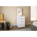 Durban 3 Drawer File Cabinet White - Polifurniture: Modern Vertical Storage, Melamine Surface, 27" Height