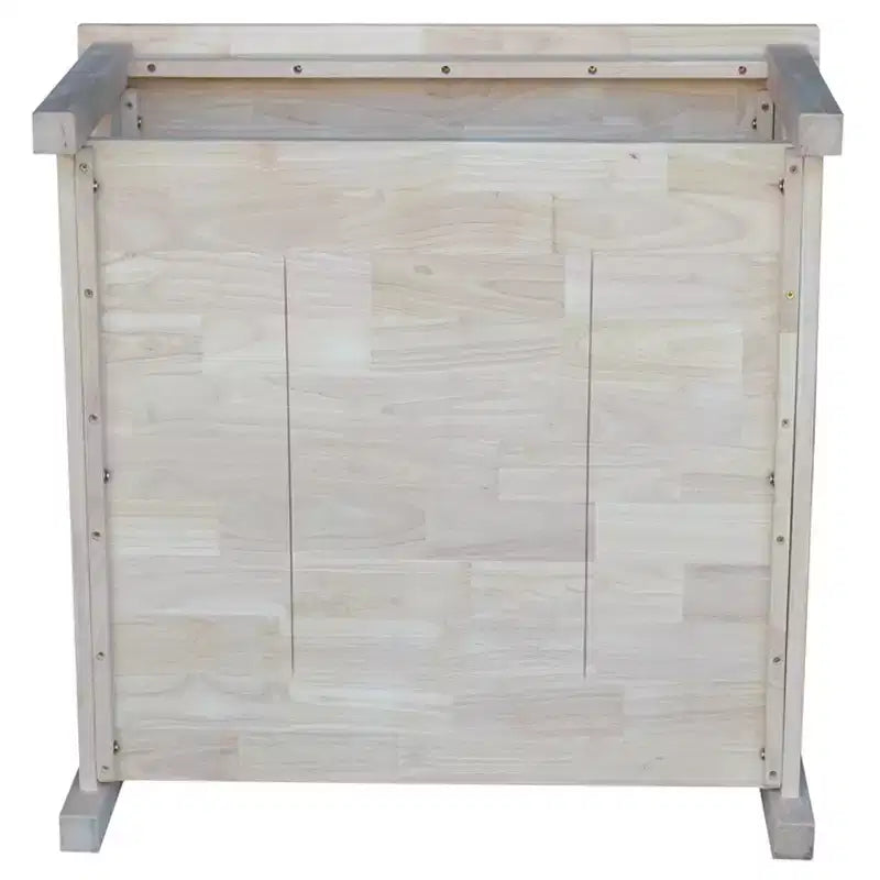 Hampton Square Coffee Table - Unfinished - International Concepts