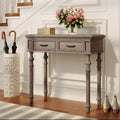 Cassatt 2 Drawer Console Table Gray - Finch