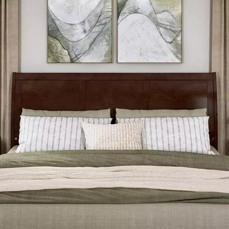 King Portland Headboard Walnut - AFI