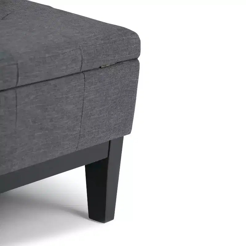 Lancaster Square Coffee Table Storage Ottoman - WyndenHall