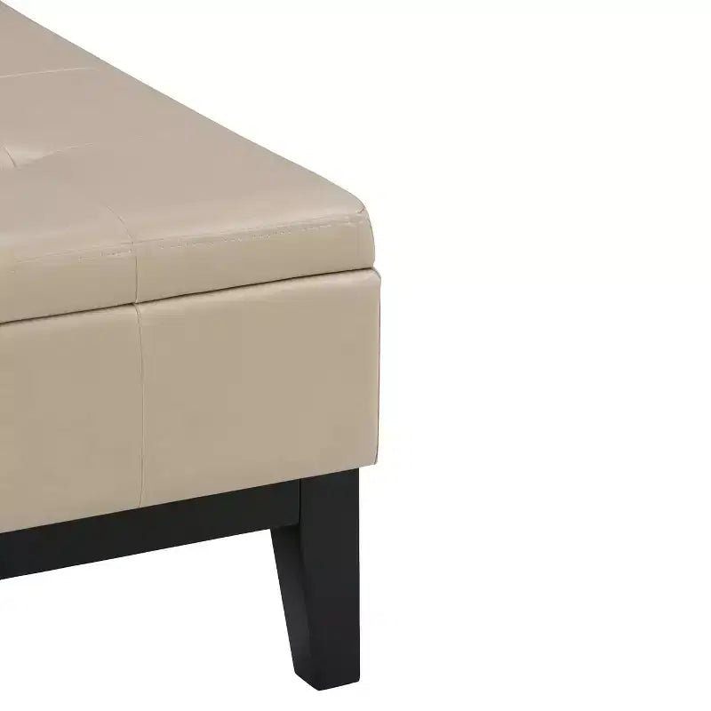 Lancaster Square Coffee Table Storage Ottoman - WyndenHall