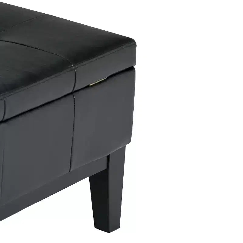 Lancaster Square Coffee Table Storage Ottoman - WyndenHall