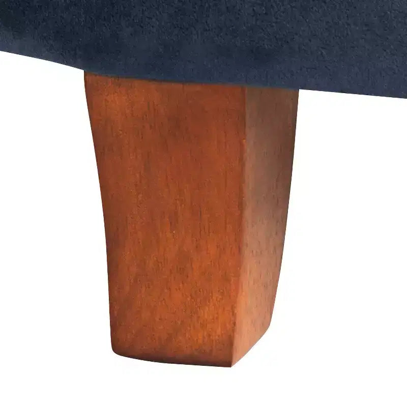 Large Round Button Tufted Storage Ottoman - HomePop