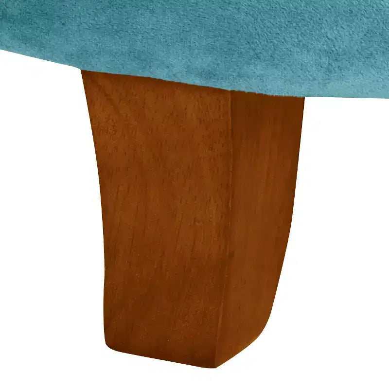 Large Round Button Tufted Storage Ottoman - HomePop