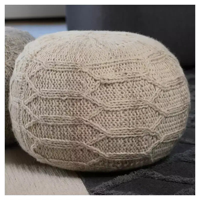 Malibu Moroccan Inspired Pouf Ottoman - Christopher Knight Home