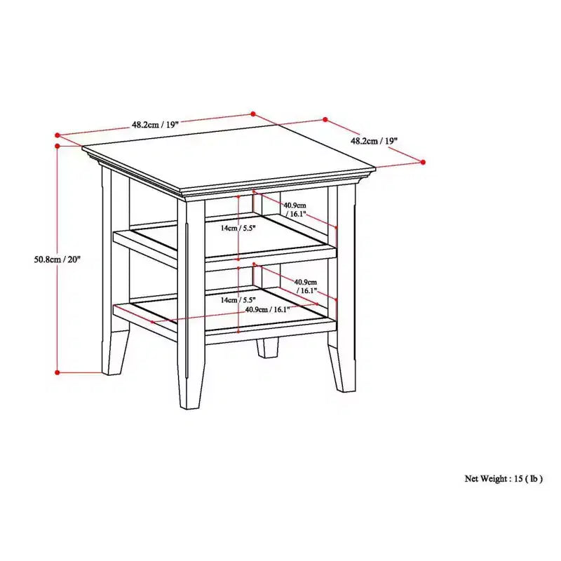 19 Normandy End Table - Wyndenhall