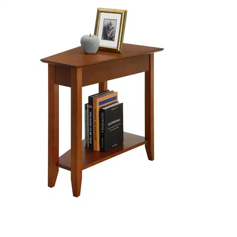 Breighton Home Harper Triangle End Table with Shelf