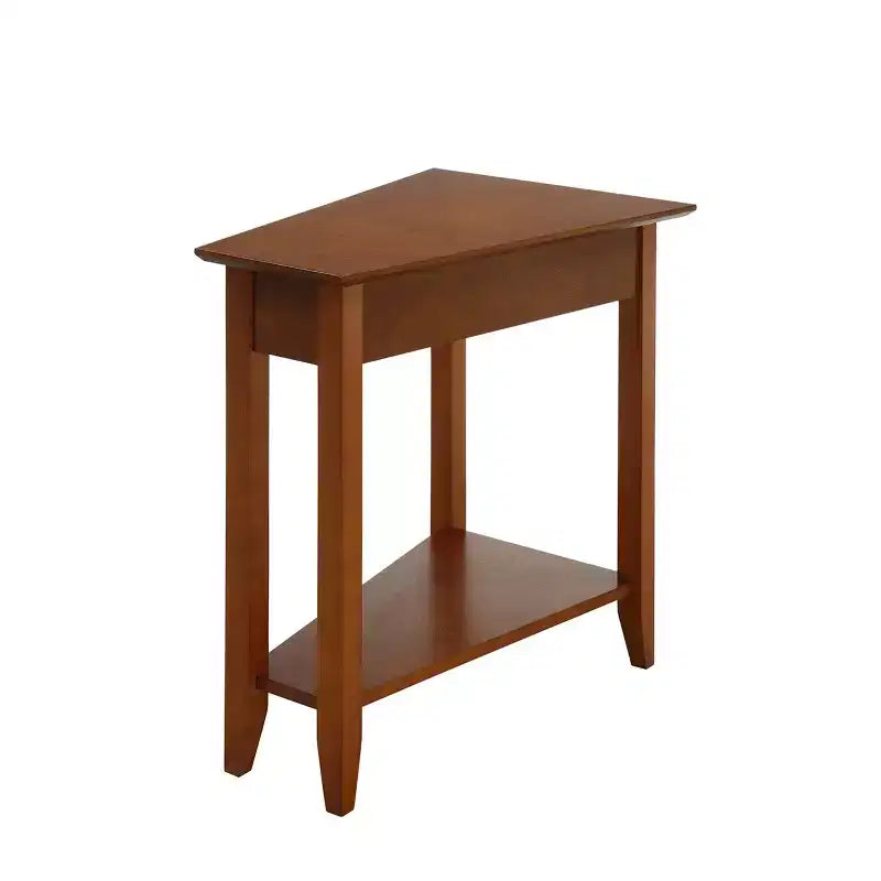 Breighton Home Harper Triangle End Table with Shelf