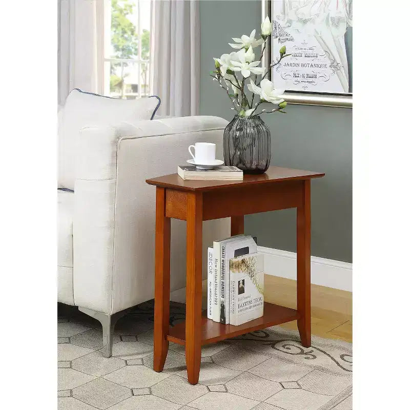 Breighton Home Harper Triangle End Table with Shelf