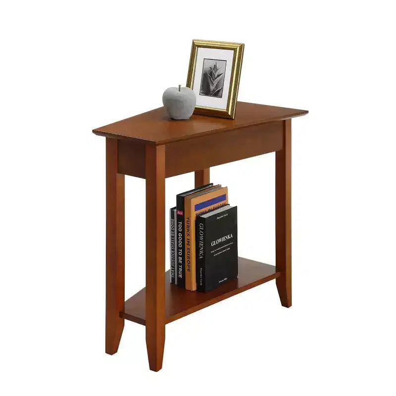 Breighton Home Harper Triangle End Table with Shelf
