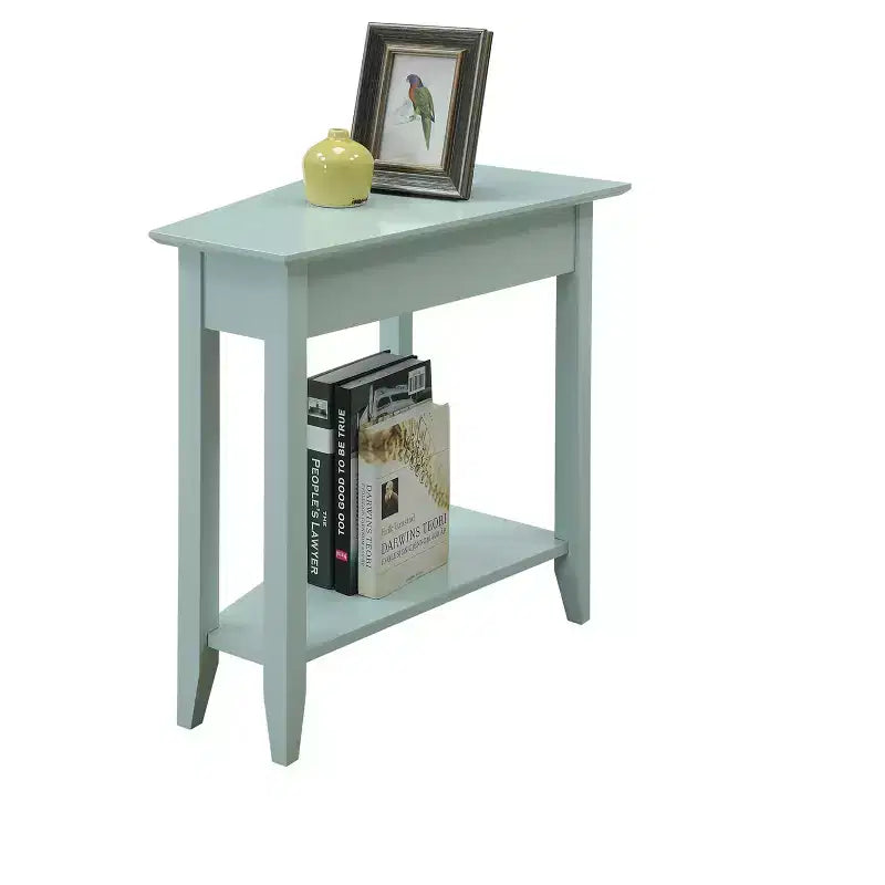 Breighton Home Harper Triangle End Table with Shelf