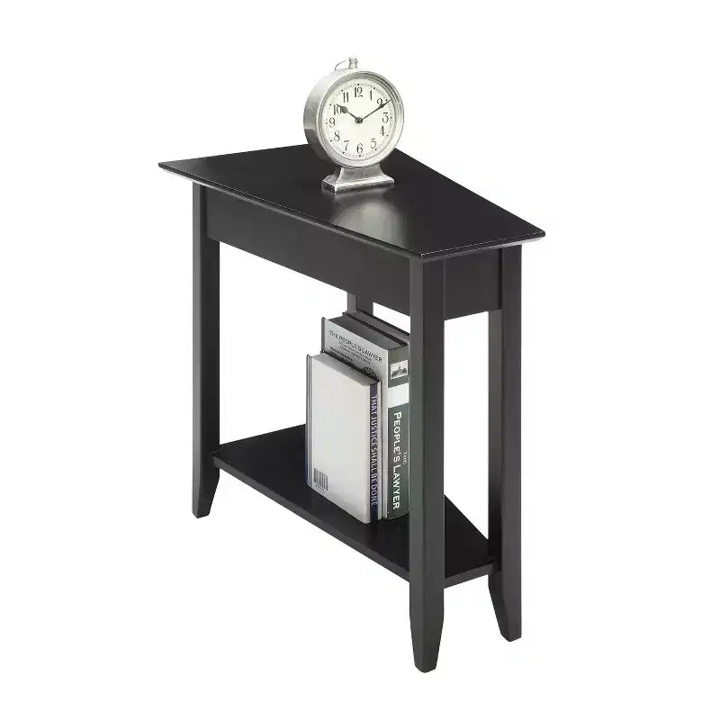 Breighton Home Harper Triangle End Table with Shelf