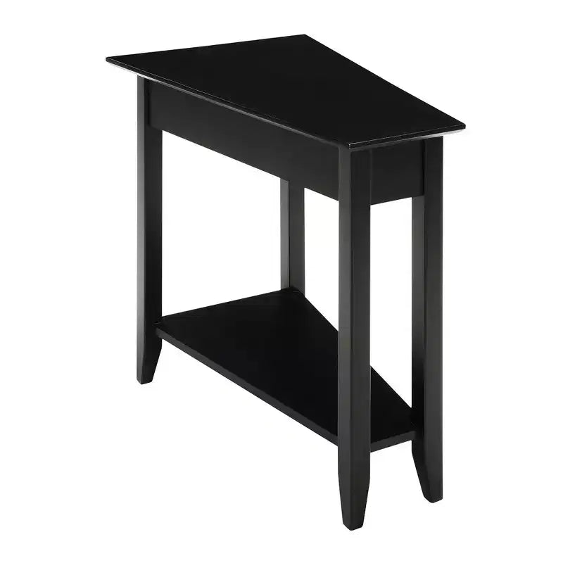 Breighton Home Harper Triangle End Table with Shelf