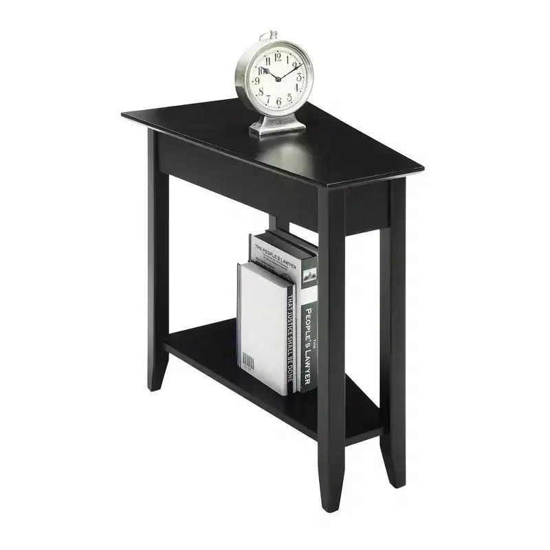 Breighton Home Harper Triangle End Table with Shelf