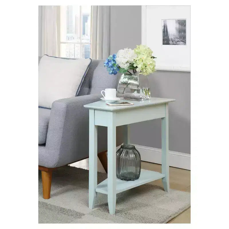 Breighton Home Harper Triangle End Table with Shelf