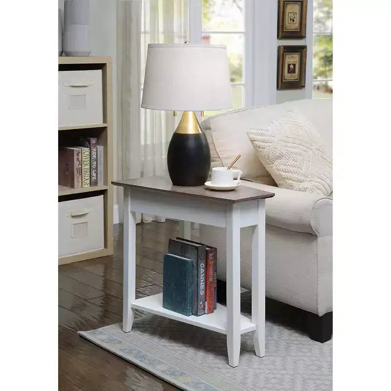 Breighton Home Harper Triangle End Table with Shelf