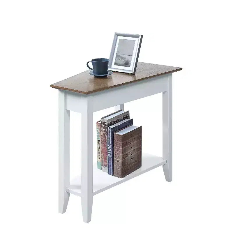 Breighton Home Harper Triangle End Table with Shelf