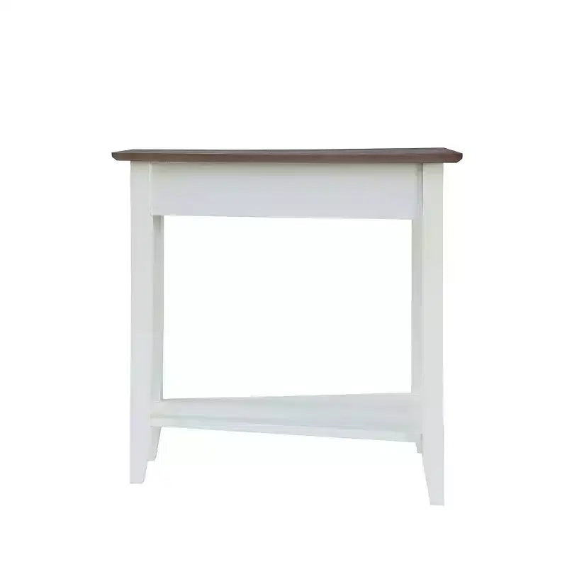Breighton Home Harper Triangle End Table with Shelf