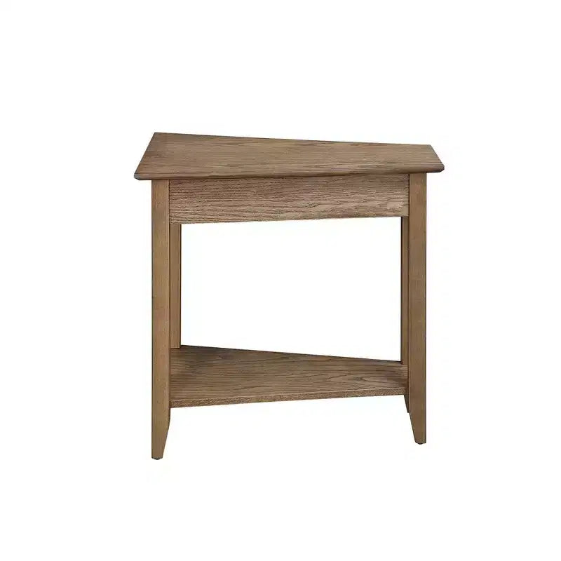 Breighton Home Harper Triangle End Table with Shelf