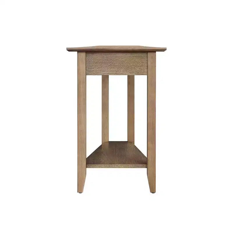 Breighton Home Harper Triangle End Table with Shelf