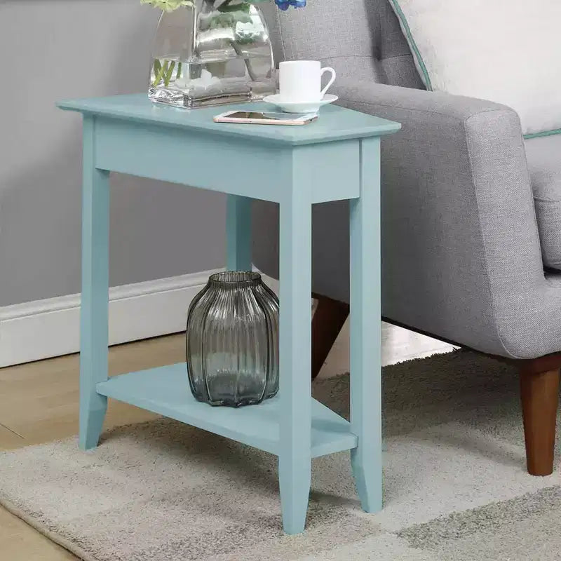 Breighton Home Harper Triangle End Table with Shelf