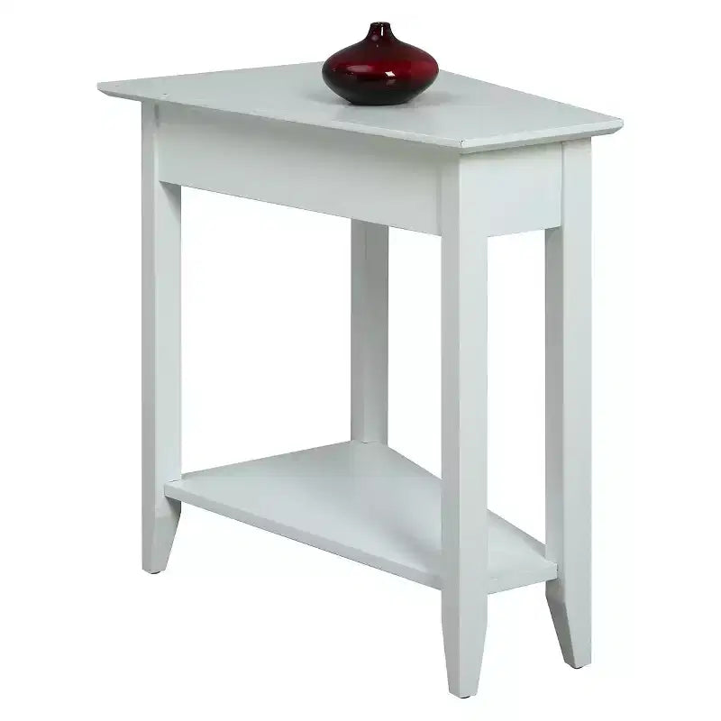 Breighton Home Harper Triangle End Table with Shelf
