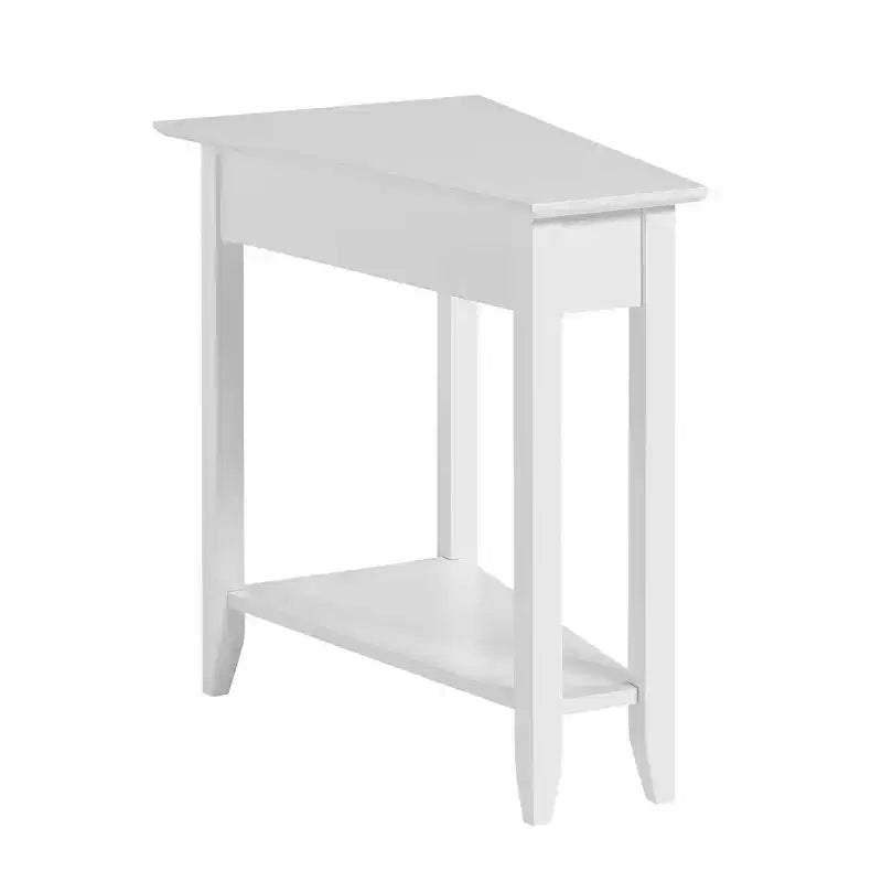 Breighton Home Harper Triangle End Table with Shelf