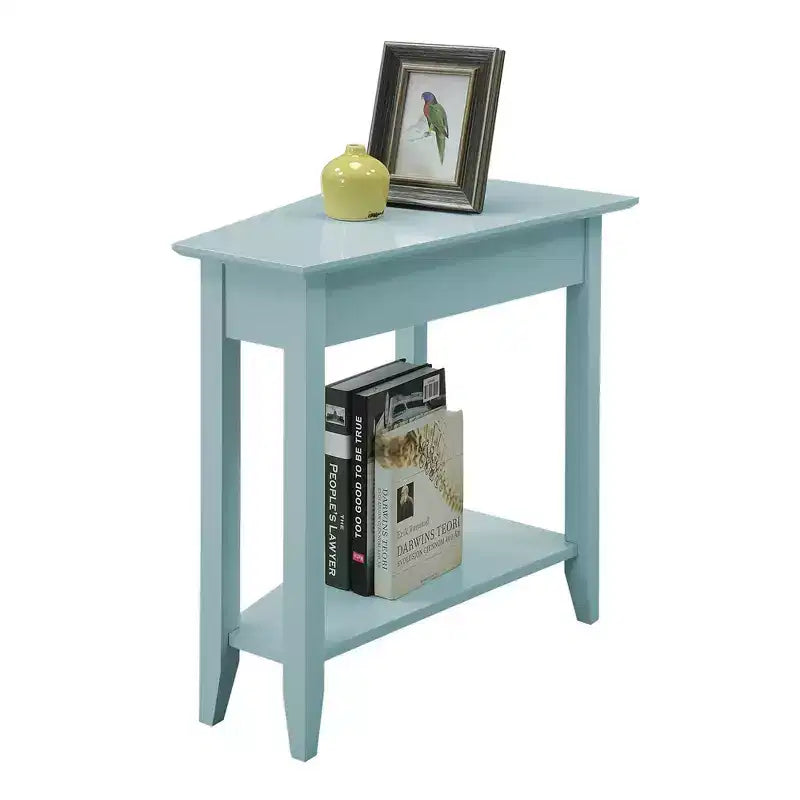 Breighton Home Harper Triangle End Table with Shelf