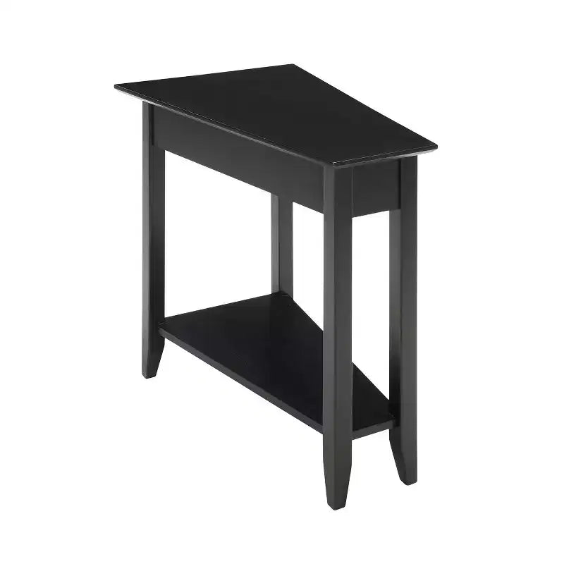 Breighton Home Harper Triangle End Table with Shelf