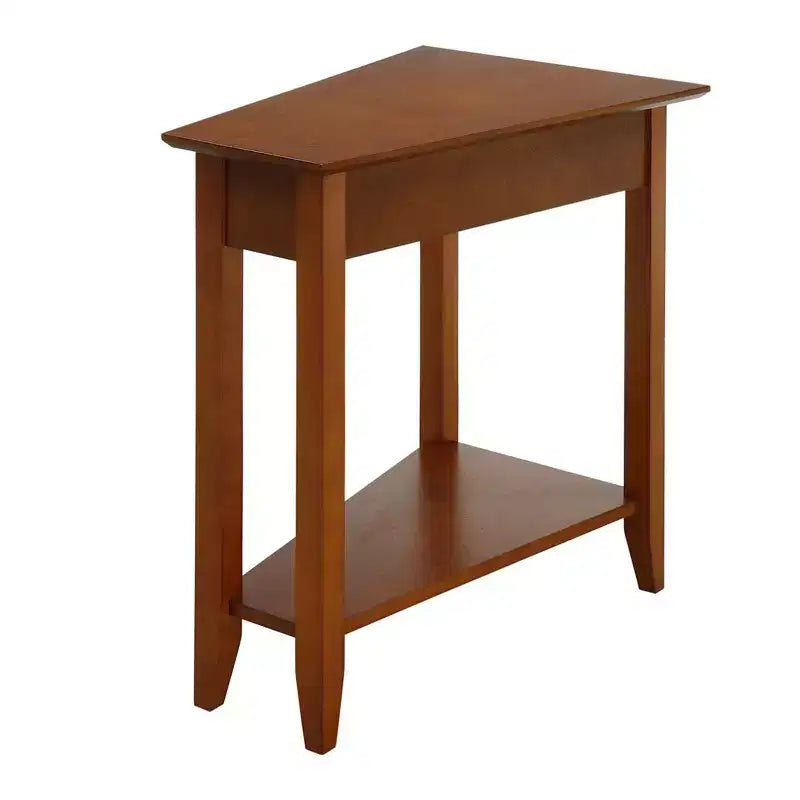 Breighton Home Harper Triangle End Table with Shelf