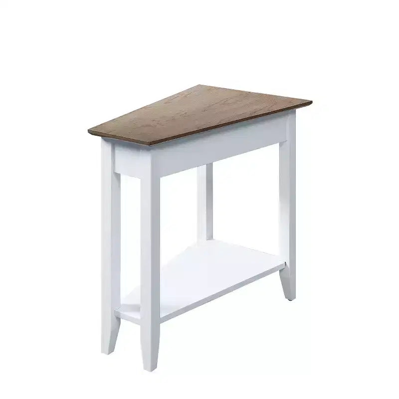 Breighton Home Harper Triangle End Table with Shelf
