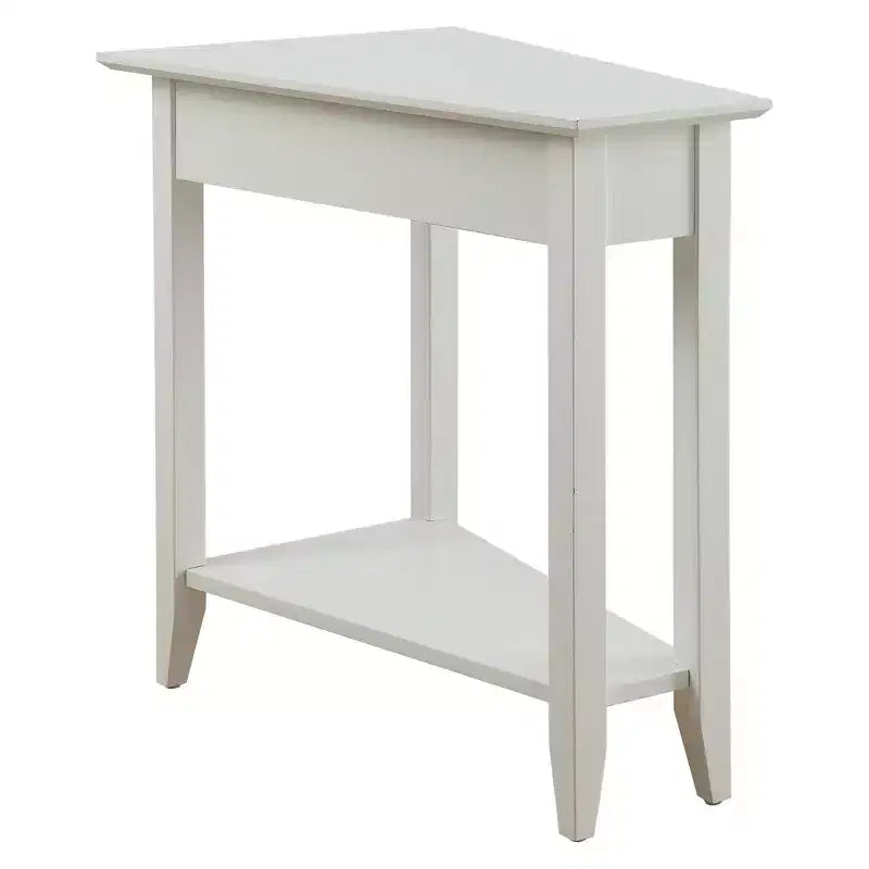 Breighton Home Harper Triangle End Table with Shelf