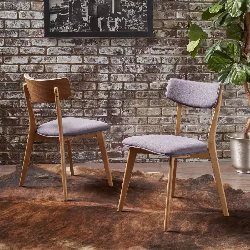 Set of 2 Chazz Mid-Century Dining Chair - Christopher Knight Home