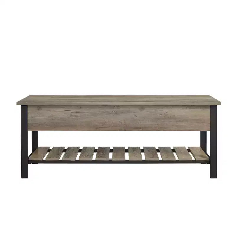 48 Open Top Storage Bench with Shoe Shelf - Saracina Home