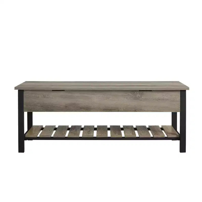 48 Open Top Storage Bench with Shoe Shelf - Saracina Home