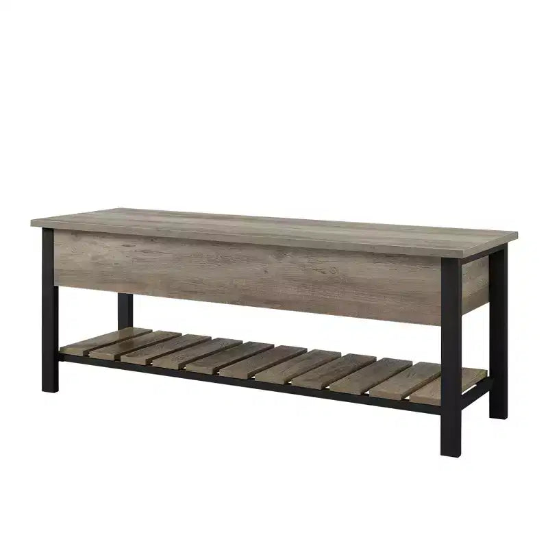 48 Open Top Storage Bench with Shoe Shelf - Saracina Home