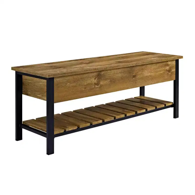 48 Open Top Storage Bench with Shoe Shelf - Saracina Home