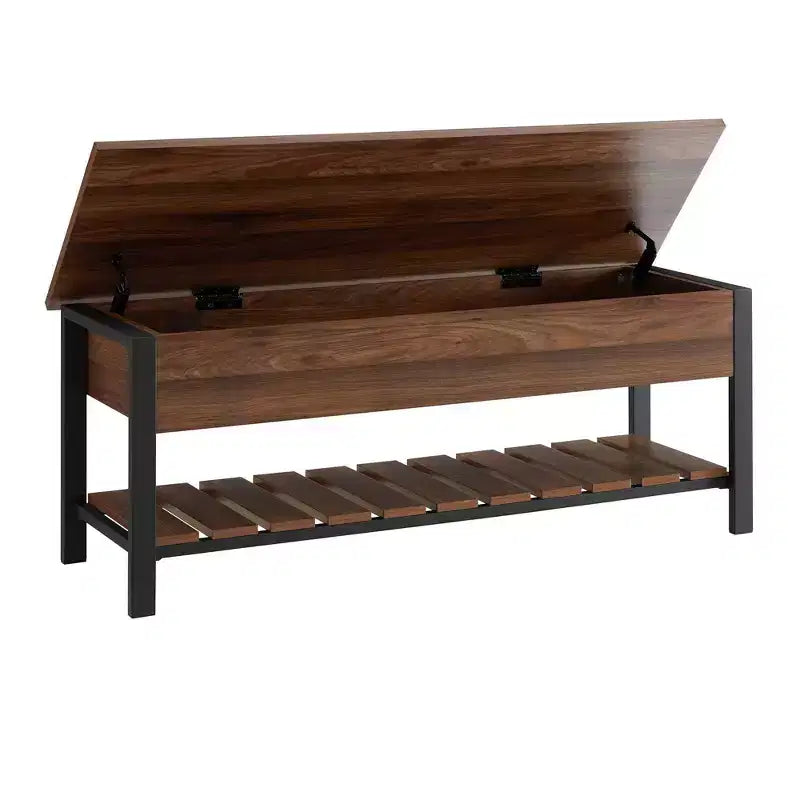48 Open Top Storage Bench with Shoe Shelf - Saracina Home