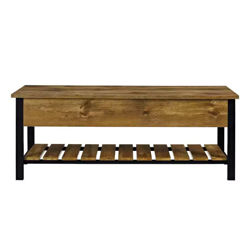 48 Open Top Storage Bench with Shoe Shelf - Saracina Home