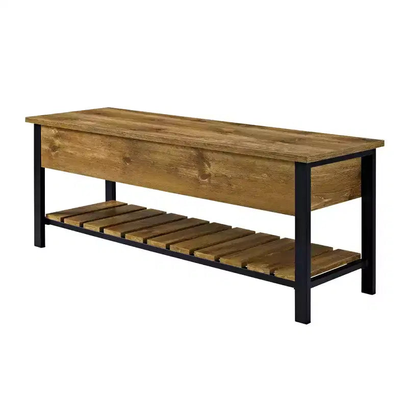 48 Open Top Storage Bench with Shoe Shelf - Saracina Home