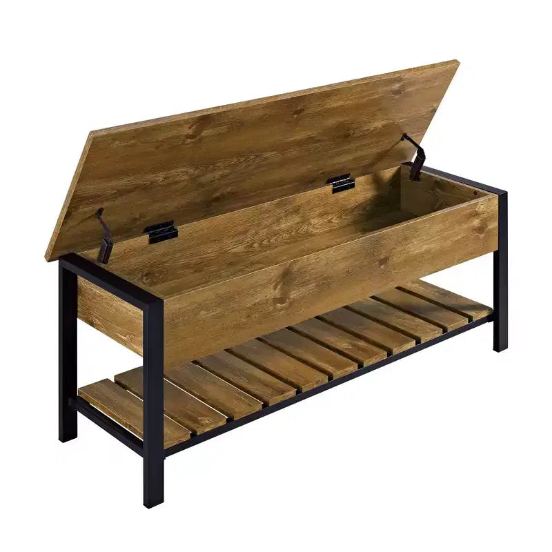 48 Open Top Storage Bench with Shoe Shelf - Saracina Home