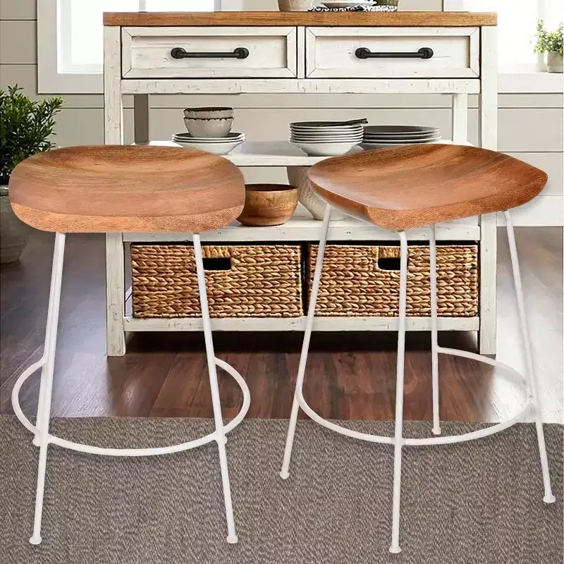 Carolina Living Set of 2 24.5 Bryson Counter Height Barstool