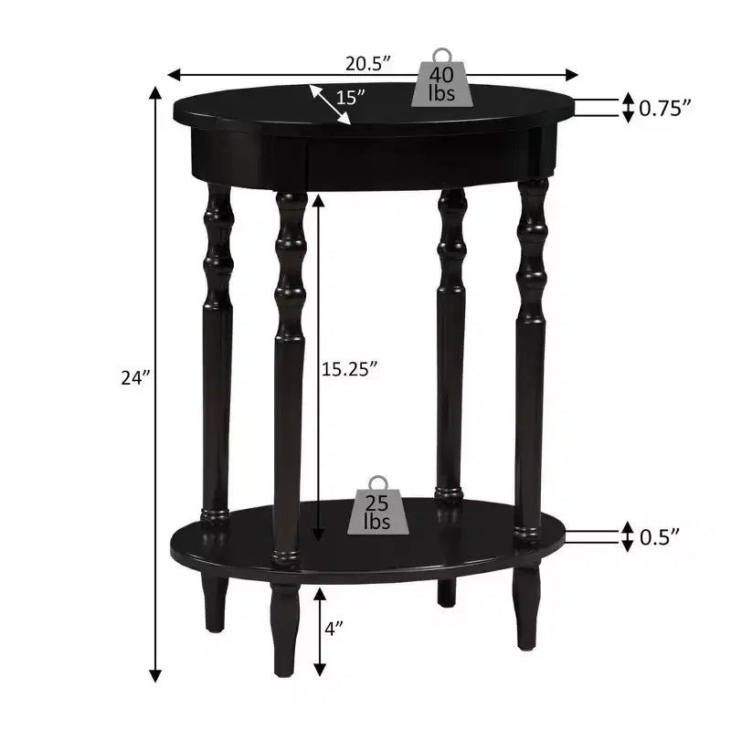 Classic Accents Brandi Oval End Table - Breighton Home