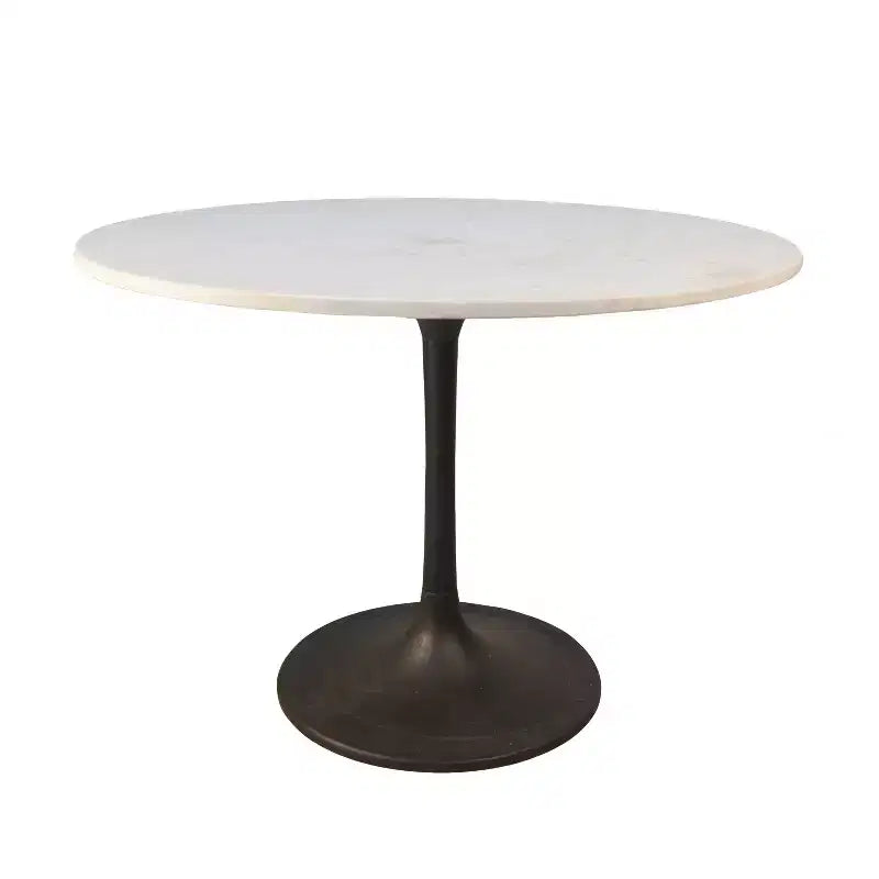 Carolina Living 40 Zaha Round Marble Top Dining Table